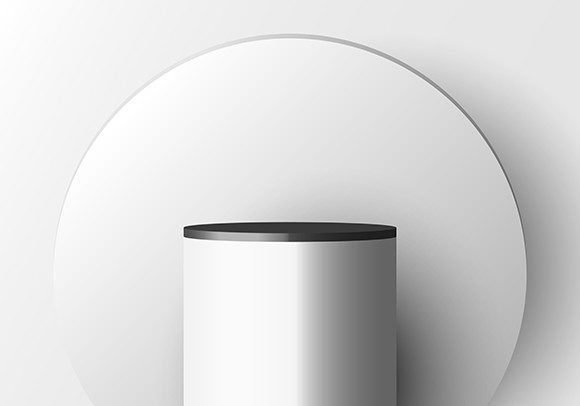 3D White Pedestal Circle Backdrop: Elevating Product Photography Without the Hassle