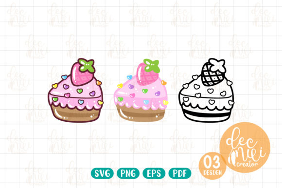 Cake Little Sweet Clipart, Vector Design: The Ultimate Solution for Custom Creations
