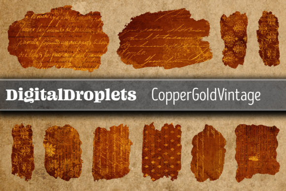 CopperGold Vintage 40 Brush Strokes V2 Collection