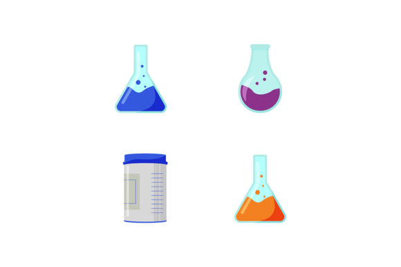 Elevating Visual Communication: The Strategic Value of the Chemical Containers Flat Color Set