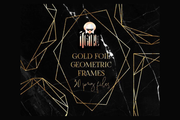 Evaluating Gold Foil Geometric Frames Clipart for Professional Design Projects