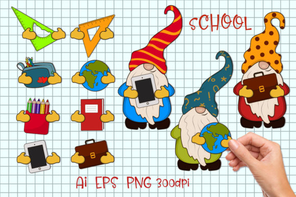 Gnomes and School Supplies. Constructor
