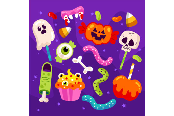 Halloween Candy Collection 3 for Design Projects
