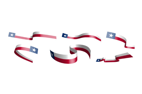 Holiday Ribbons. Flag of State of Texas: A Versatile Design Element for Real-World Projects
