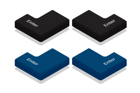 Isometric Enter Key for Keyboard