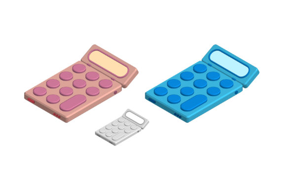 Isometric Toy Calculator: Learning Tools for Modern Creatives