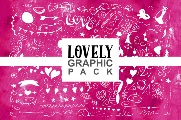 Lovely Graphic Pack: Elevating Modern Design with Hand-Drawn Vector Artistry