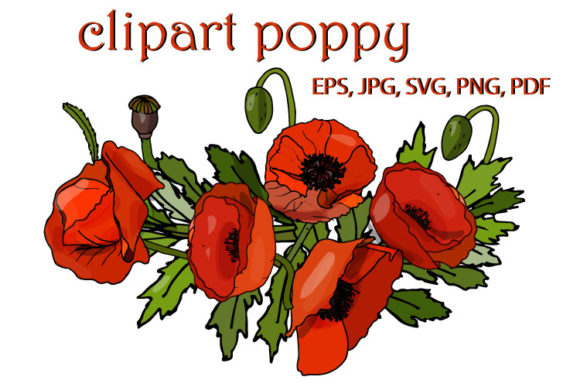 Poppies Clipart and Wreaths with Poppies: A Practical Guide for Designers and Creators
