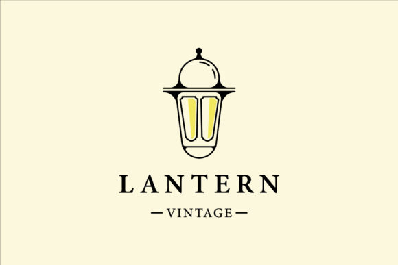 Reviving Nostalgia: The Lantern Logo Vintage Vector Illustration