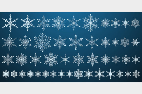 Set of Christmas Snowflakes