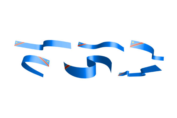 Set of Holiday Ribbons: Republic Congo