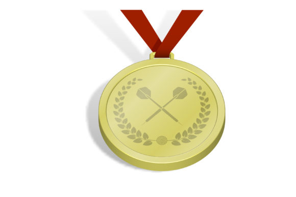 Sport Medals with Dart Arrow Emblem