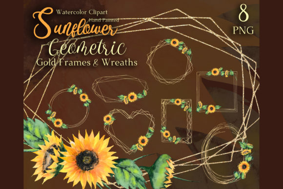 SUNFLOWER FRAME CLIPART, Geometric Gold: A Comprehensive Evaluation