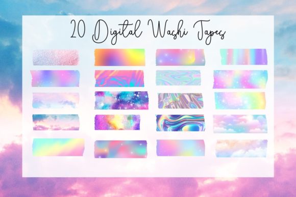 Unicorn Washi Tapes Clipart Stickers: Elevating Your Digital Workspace