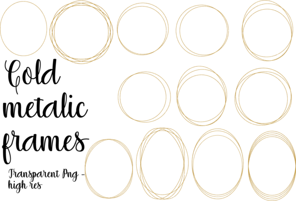 Unlock Creative Potential with Round Oval Golden Frames 12 Set PNG: The Ultimate Digital Asset Guide
