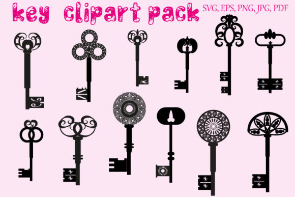 Unlocking Creative Potential with the Black Key Clipart Bundle