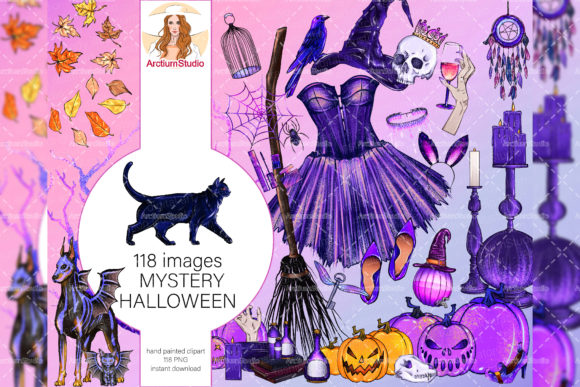 Unveiling the 118 Mystery Halloween Clipart Set: A Guide to Mystical Galactic Art