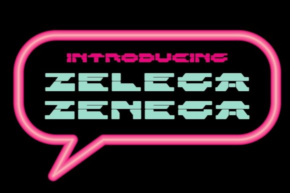 Zelega Zenega: A Futuristic Typeface for Tech Headlines